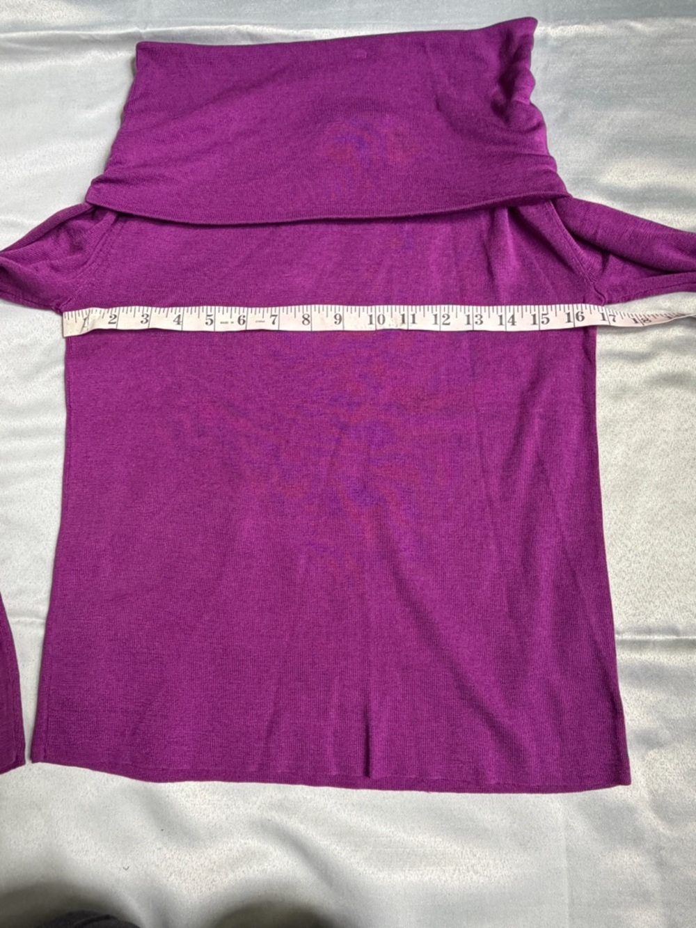 NWT MM Lafleur Small Dae Top Purple Jasper Off Shoulder 100% Silk Jersey Evening - Picture 10 of 12